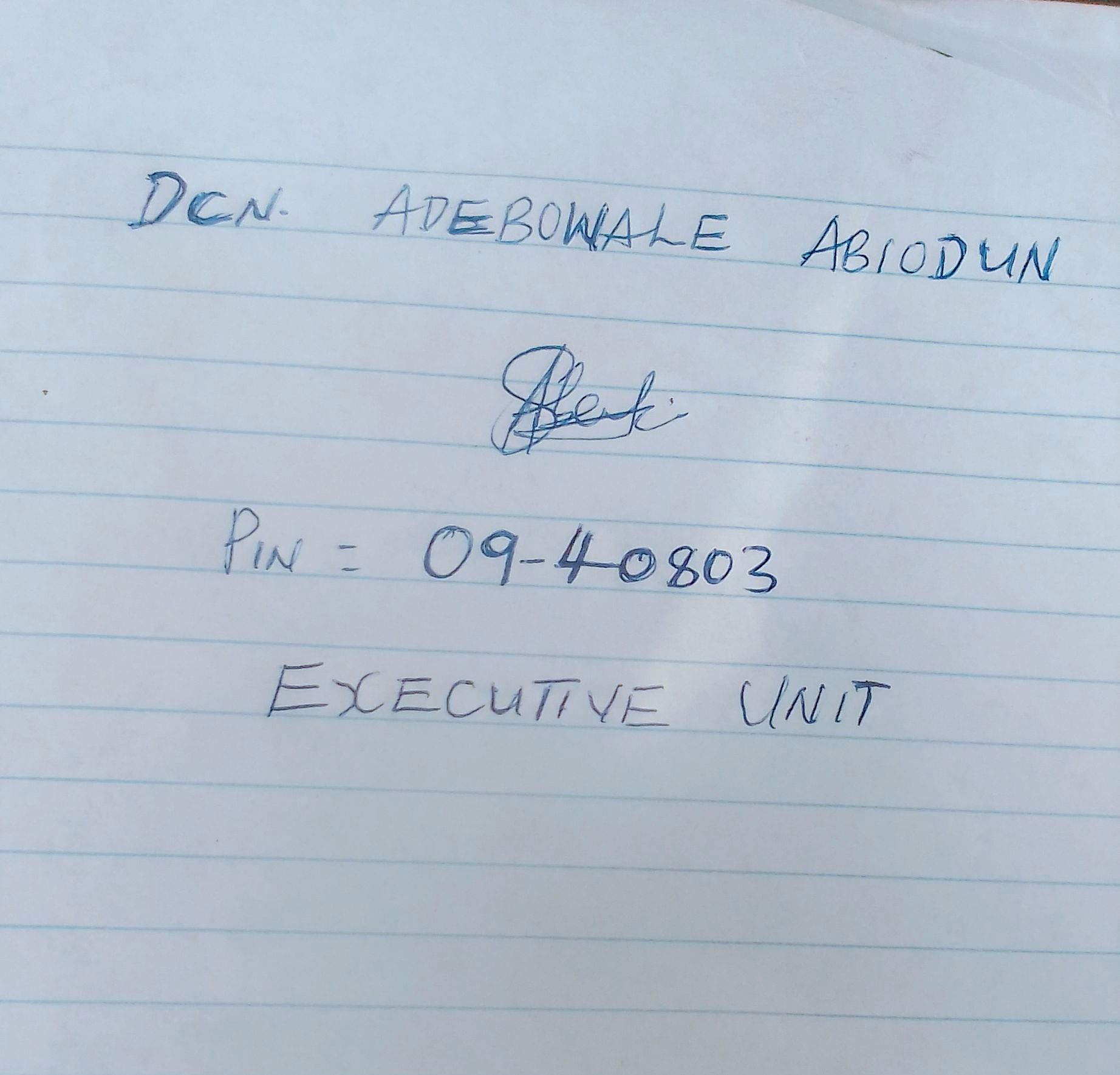 Signature